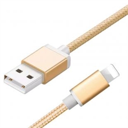 Cabo de dados USB IPHONE 5/6 Dourado